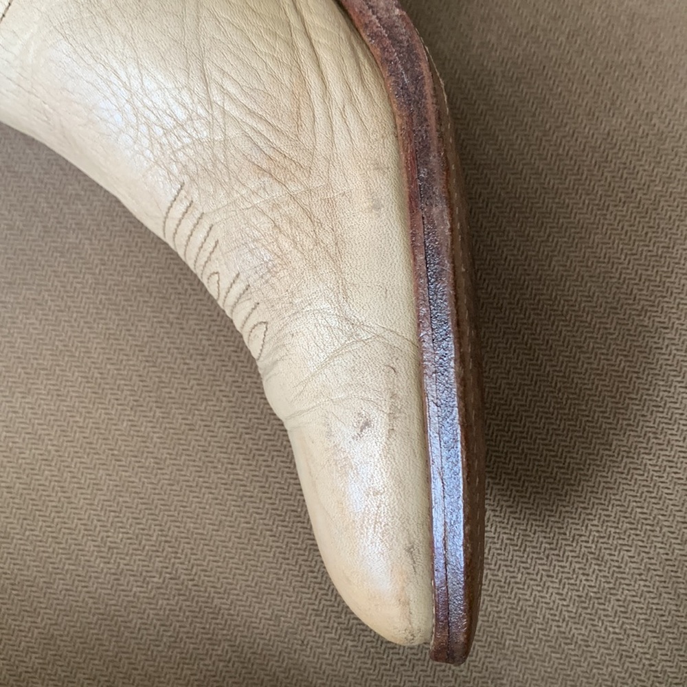 FRYE Vintage Rare Tall Knee High Stitching Cowgirl Cowboy Western Boots Size 9 - Picture 10 of 13